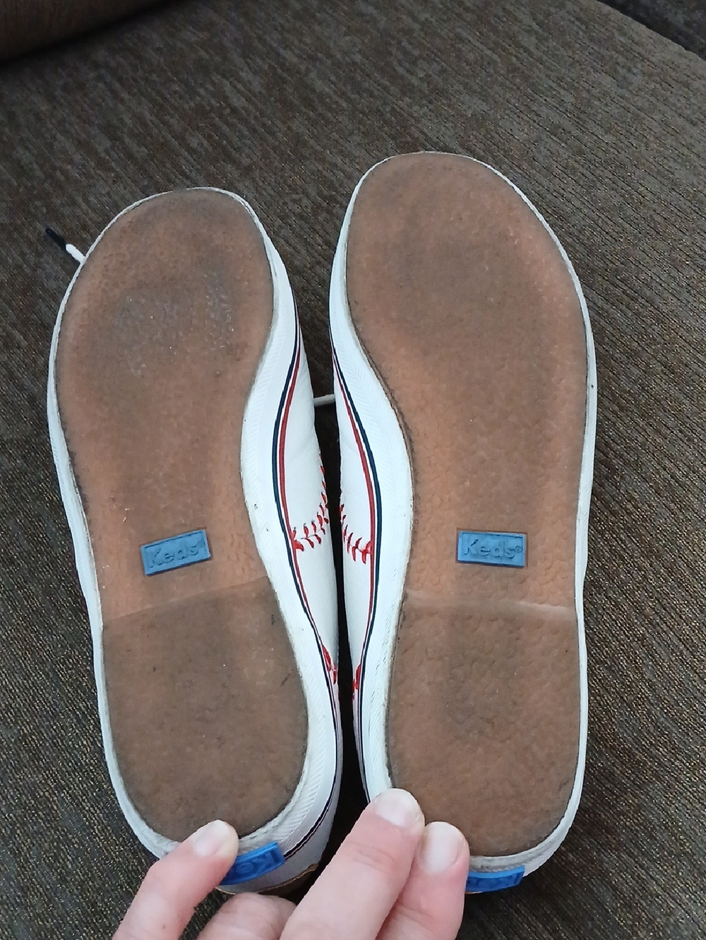 Keds Wkite Leather Baseball Sneakers - Picture 5 of 5